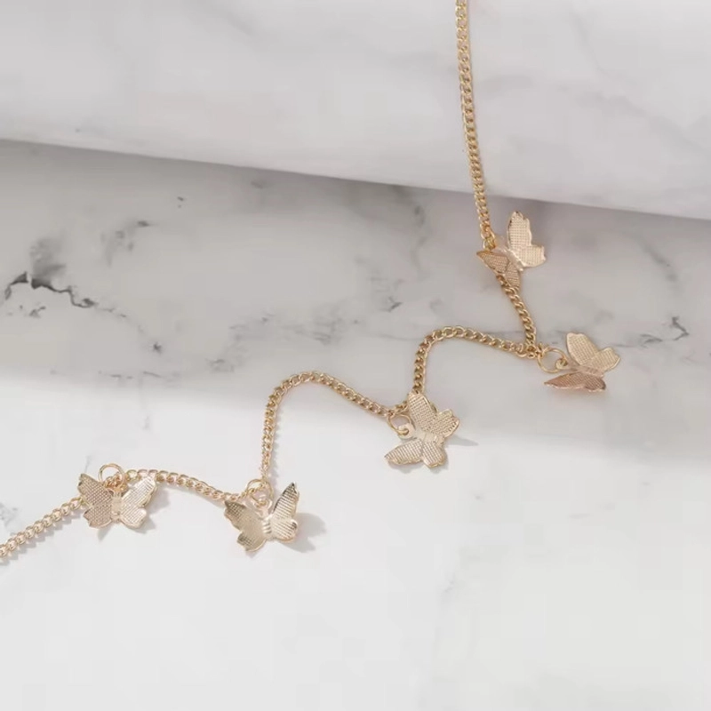 Product image KAHASIL - Kalung Titanium Wanita Anti Karat Luntur Rantai Fashion Style Korea Butterfly KH020 all variant GOLD